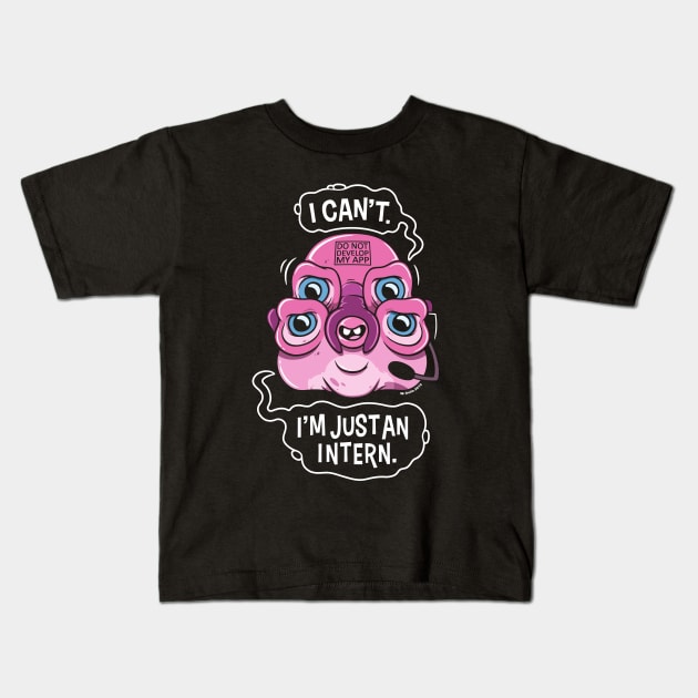 Glootie the Intern Kids T-Shirt by wloem